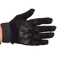 Перчатки тактические с закрытыми пальцами, размер M-XL, цвет- чёрный - размер L