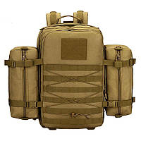 Рюкзак походной тактический Protector Plus S457 c дополнительными подсумками A022 45л coyote
