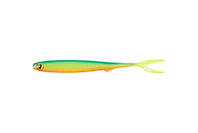 Силиконовая приманка Fox Rage Slick Finesse 9cm/3.5"-UV Blue Back Chartreuse