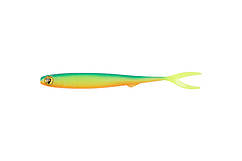 Силіконова приманка Fox Rage Slick Finesse 9cm/3.5"-UV Blue Back Chartreuse