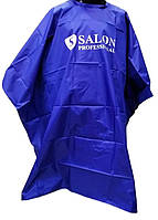 Пеньюар перукарський, накидка для стрижки та фарбування, Salon Professional, колір синій
