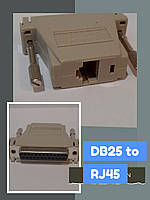 Адаптер DB25 to RJ45 Modular Serial Adapter (M/F), RS-232, RS-422, RS-485