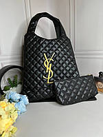 Женская Сумка Yves Saint Laurent Icare Maxi Shopping Bag Черная wb057