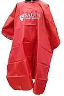 Пеньюар перукарський, накидка для стрижки та фарбування, Salon Professional, колір червоний