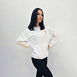 Демісезонне жіноче худі з принтом "Seed" Батал, фото 4