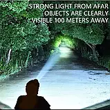 Яскравий налобний ліхтар з сонячною зарядкою, з білим та червоним світлом, фото 9