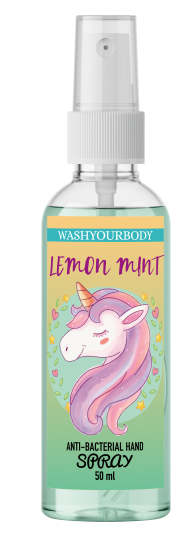 Антисептик для рук WashYourBody з ароматом Lemon Mint 50 мл