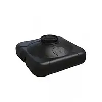 Ємність-бак пластиковий для літнього душу Чорний 100 л Бак плоский для дачі