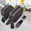 Сумка клатч крос-боді сумочка жіноча Темно-фіолетова, фото 5