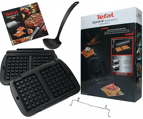 Пластини (насадки) для бельгійських вафель в електрогриль Tefal Optigrill+, XA723812, XA724810, фото 1