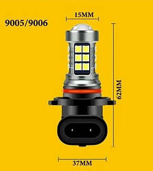 Світлодіодна лампа HB4 9006 27SMD 8 Вт Mini 1200LM 6500K 12 В
