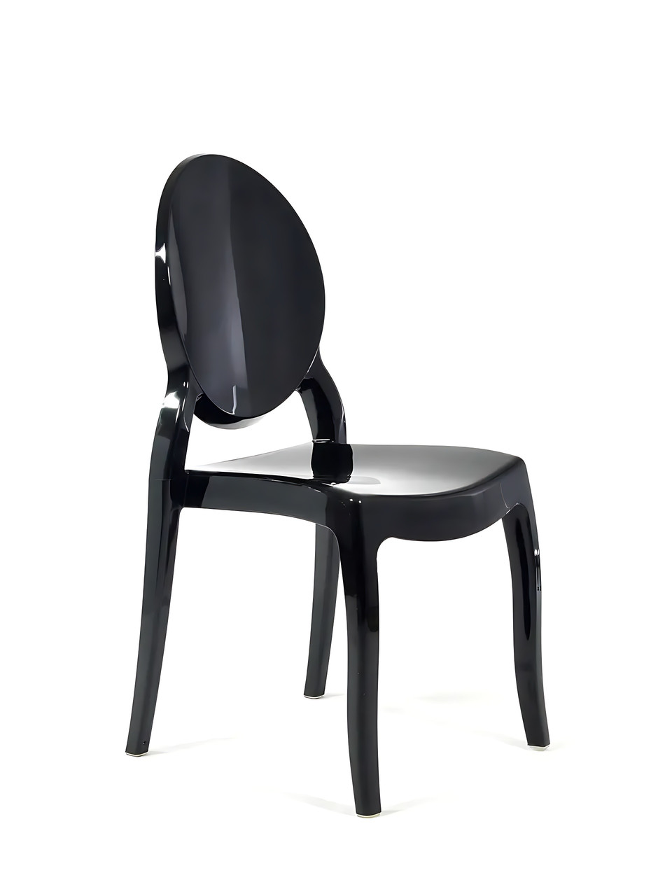 Стілець REMY-DECOR Victoria Ghost Elizabets chairs чорний полімерний для дому кафе