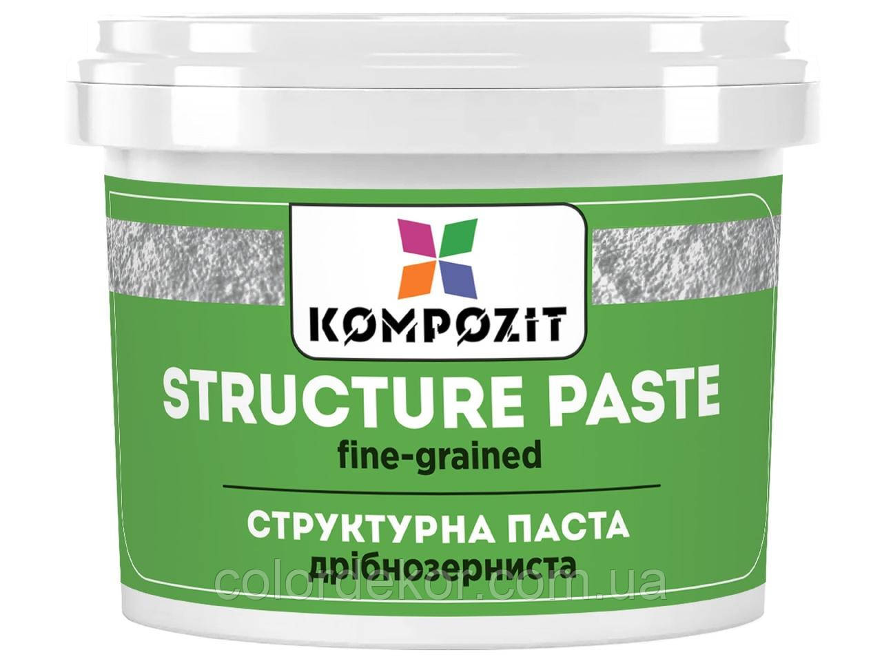 Структурна паста художня DECO Kompozit (дрібнозерниста біла) 750 мл