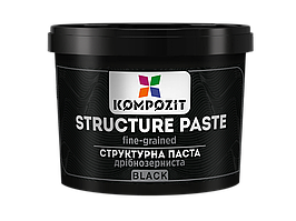 Структурна паста художня DECO Kompozit (дрібнозерниста чорна) 300 мл