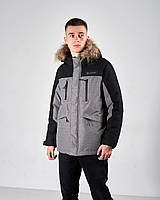 Чоловіча зимова куртка Columbia, сірого кольору.