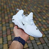 Жіночі кросівки Nike React PRESTO Білі з чорним текстиль літні кросівки найк престо