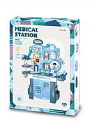 Ігровий набір доктора (42 предмети, синій колір, легко носити та зберігати, в коробці) 9023, фото 2