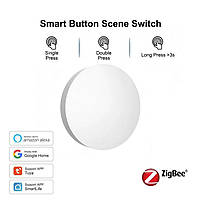 Беспроводная умная кнопка Tuya Zigbee смарт кнопка переключения сцен Tuya Smart Life ZigBee Smart Button