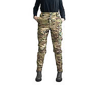 Женские тактические брюки мультикам утеплённые софтшелл