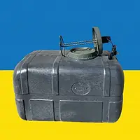 Бак для душу прямокутний з ТЕНом і лійкою Чорний 200 л Бак для душу з терморегулятором