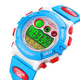 Цифровий дитячий водонепроникний (50м) годинник Skmei 1451WTBU White-Black, фото 4