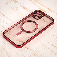 Чехол с MagSafe на Айфон 14 Pro Max red. Color Silicone Case with MagSafe for iPhone 14 Pro Max red