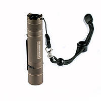 Фонарь Convoy S2+ Cree XM-L2 TAN 2.8A / Металл.кнопка+Клипса+Темляк+Антиблик