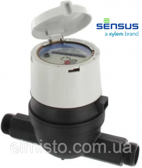 Лічильник холодної води Sensus 620C Q3 4,0 DN 20 R 400 3/4" об'ємний з високою точністю вимірювання композит (Німеччина), фото 1