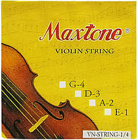 Набор струн для скрипки Maxtone VN String 1/4