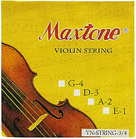 Набор струн для скрипки Maxtone VN String 3/4