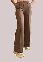 Широкі жіночі штани зі стрілками мод. 96 беж
