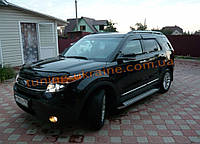 Дефлекторы окон (ветровики) COBRA-Tuning на FORD EXPLORER 2010+