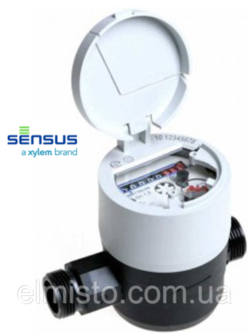 Лічильник холодної води Sensus 620C Q3 2,5 DN 15 R 160 1/2" об'ємний з високою точністю вимірювання композит (Німеччина)
