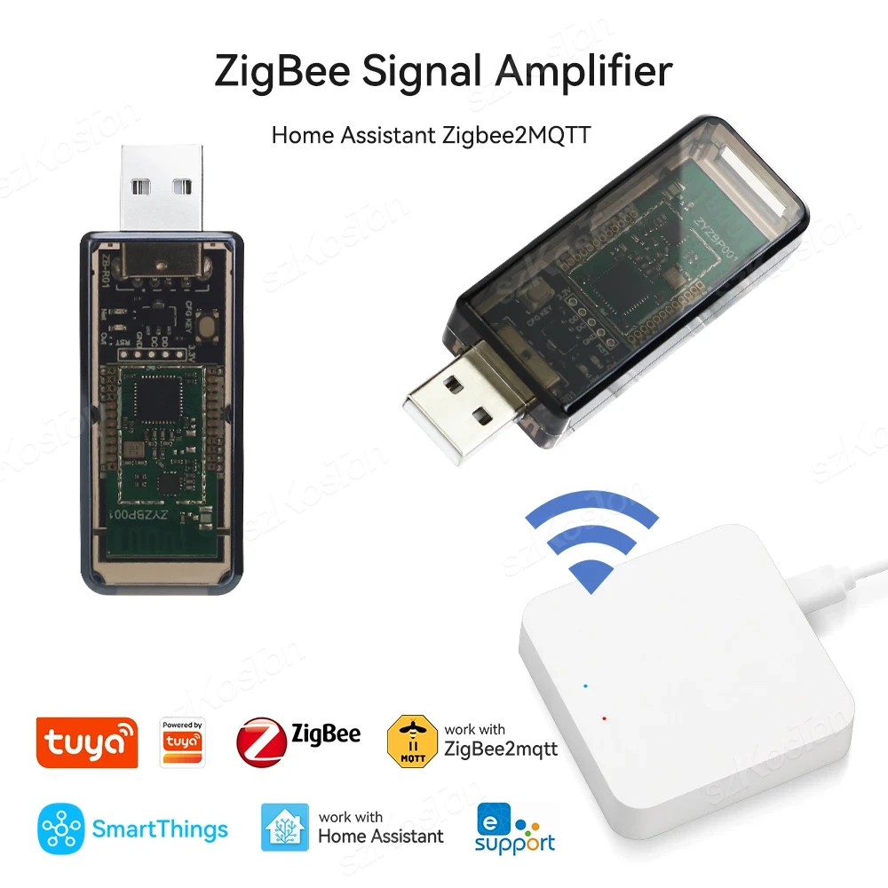 Підсилювач ZigBee розширювач мережі ZigBee репітер сигналу зиґбії для Tuya Ewelink Zigbee2MQTT