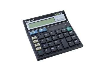 Настільний калькулятор для роботи бухгалтерам та касирам Kadio KD500 Чорний
