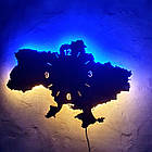 Дерев`янний настінний годинник з підсвіткою "Вірю в ЗСУ", фото 4