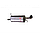Глушник Хюндай Гетс (Hyundai Getz) 1.1 i-12V 02-, 1.3 i-12V 02-06 (165-287) Bosal 10.63 алюминизированный, фото 3