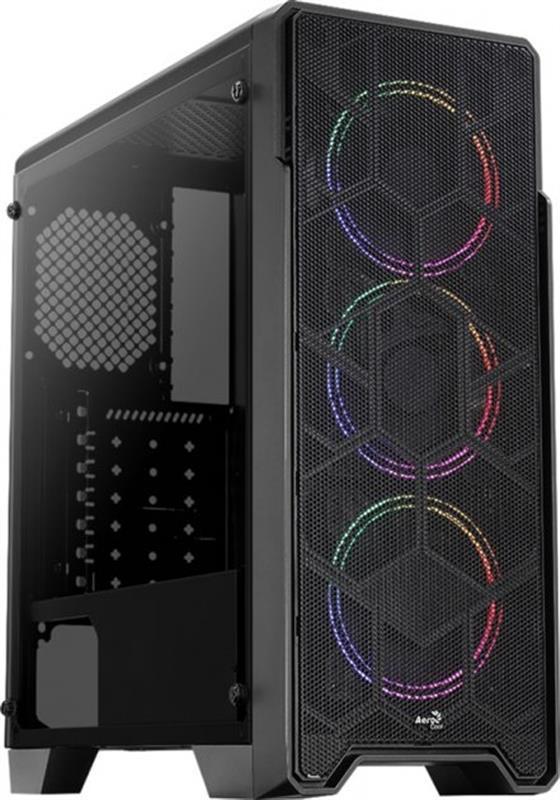 Корпус AeroCool Ore Saturn FRGB-G-BK-v1 (ACCM-PV21033.11) Black, фото 1