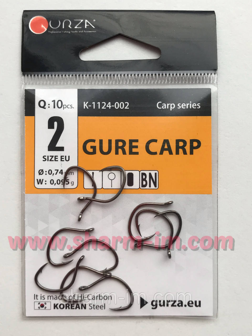 Гачки Gurza Gure Carp BN No2 Ке-1124-002