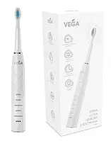 Электрическая звуковая зубная щетка на 5 режимов чистки Vega VT-600 B белая