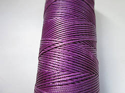 Нитка увіщена плоска 1 мм фіолетова 100 метрів