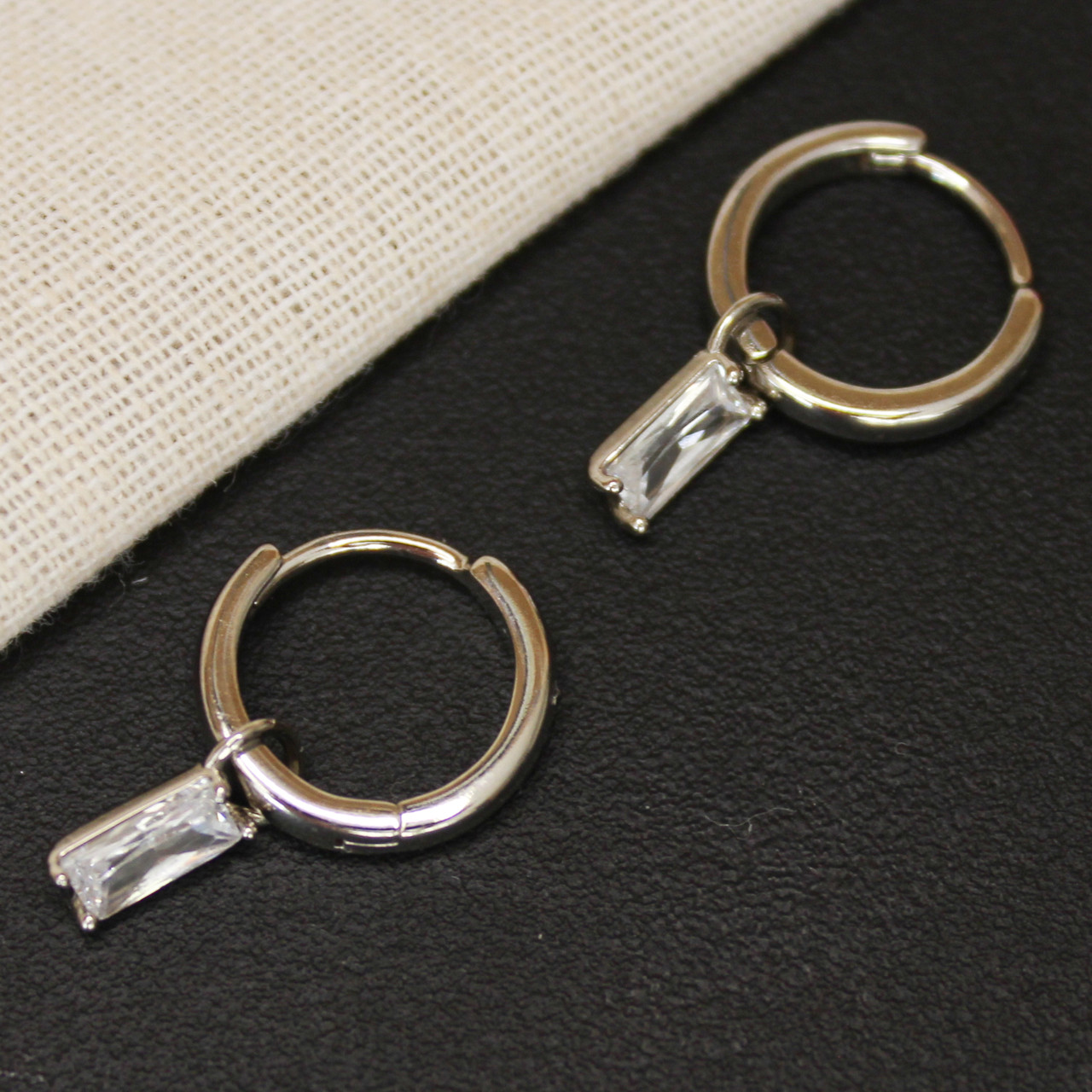 Сережки родоване покриття з підвіскою | Xuping Jewelry