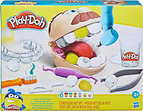 Ігровий набір із пластиліном Hasbro Play-Doh Містер Зубастик Плей до стоматолог дантист F1259 оригінал