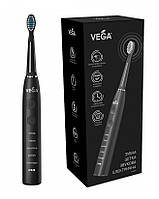 Электрическая звуковая зубная щетка на 5 режимов чистки Vega VT-600 B Черная