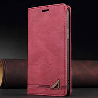 Чохол книжка на магніті G.Q. для Xiaomi Redmi Note 8 Pro червоний гаманець