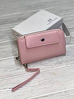 Кожаный женский кошелек ST 55-5 розовый