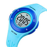 Цифровий дитячий водонепроникний (50м) годинник Skmei 1455BU Blue, фото 2