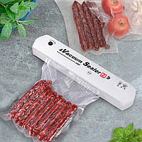 Вакуумный упаковщик пищевых продуктов Vacuum Sealer, Белый