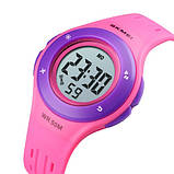 Цифровий дитячий водонепроникний (50м) годинник Skmei 1455RSPL Purple, фото 3