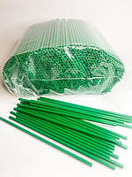Палички для кейк-попсів зелені з харчового пластику 50 штук в упаковці
